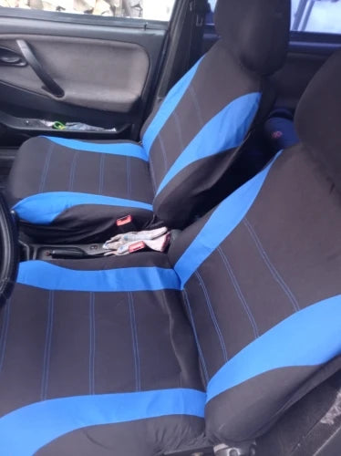 Auto Parts Car Seat Cover Polyester Fabric 2/4/9 Piece Set Four Season Universal Front/Rear Car Seat Cushion