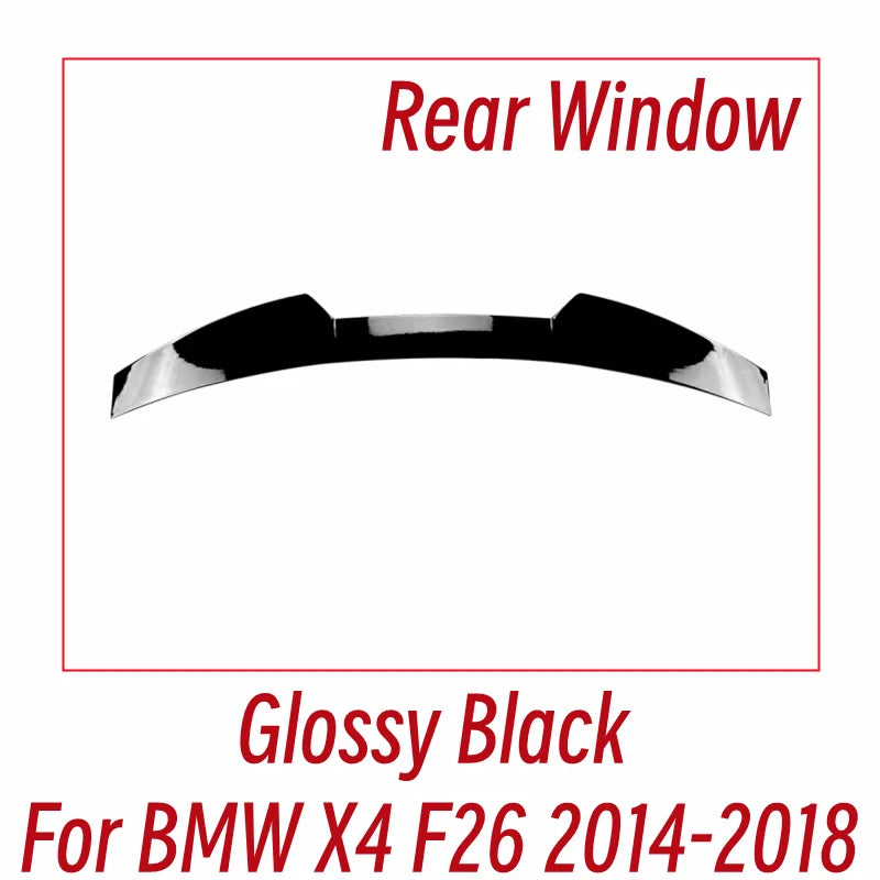 For BMW X4 F26 2014 2015 2016 2017 2018 Bodykit Car Rear Trunk Lid Rear Window Black Carbon Spoiler Wings Tuning Accessorie Part