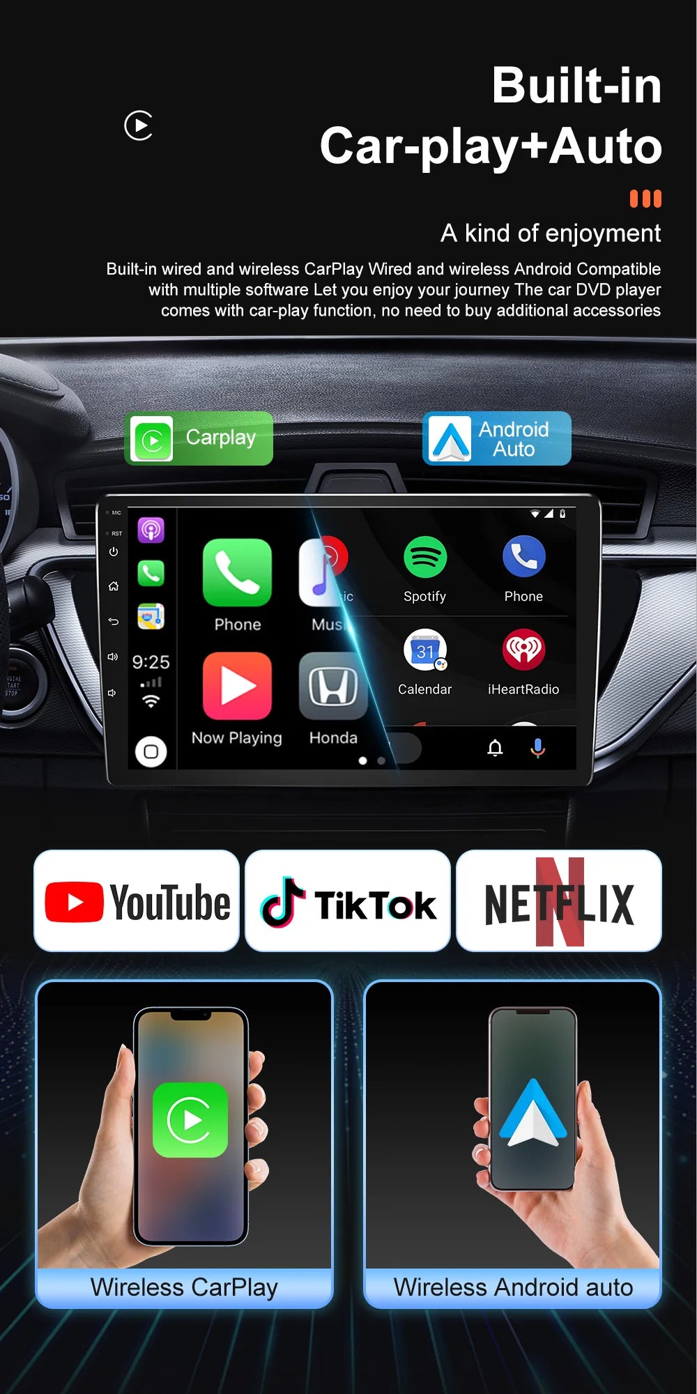 Android 15 car radio For Volkswagen VW CC Passat B7 Polo Golf 5 6 Jetta mk5 mk6 Video Player GPS wireless carplay Head Unit WIFI