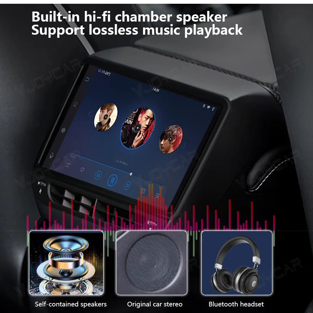 VJOYCAR Newest 8.8inch 4K HD Rear Display for Tesla Model Y 3 WIFI Entertainment Screen Qualcomm Chip 4-Direction Airlet Adjust