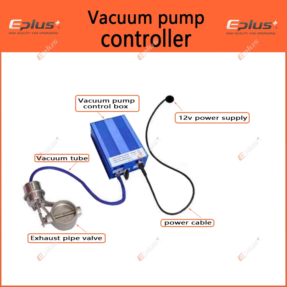 EPLUS Car Exhaust Pipe System Valve dampers Control Sets Vacuum Controller Device Remote Controller Switch Universal