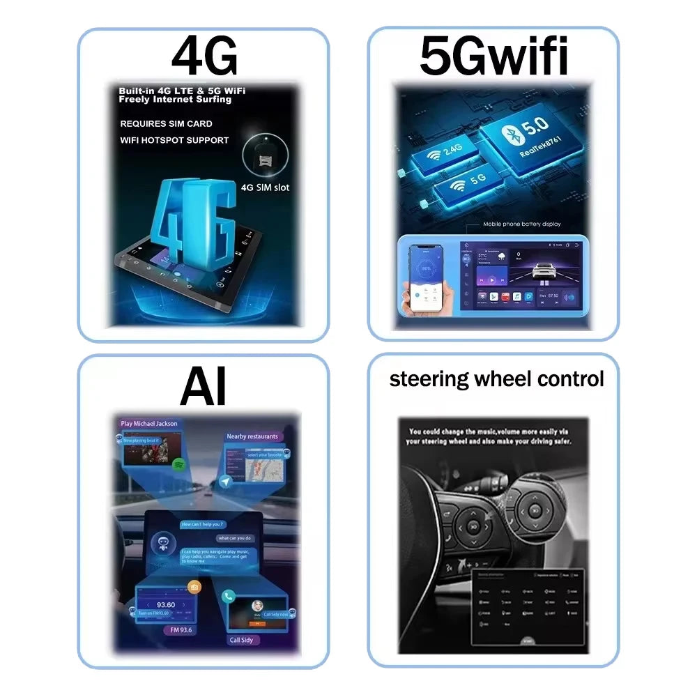 9.7 inch 8Core Android 15 Car Radio for Ford Focus 3 Mk 3 2011 2012 - 2019 Multimedia Video Player 2Din Carplay Auto Stereo DVD