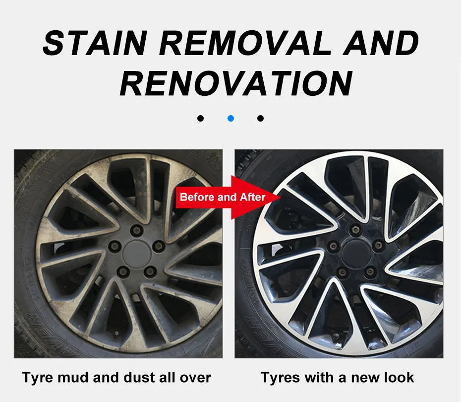 SEAMETAL Car Wash Microfiber Wheels Brush Non-Slip Ultra Soft Car Cleaning Gloves Mitt Car Wheel Spokes Brushes Car Accessories
