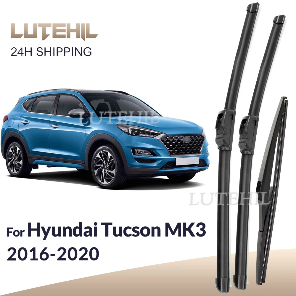 Wiper Front & Rear Wiper Blades Set For Hyundai Tucson TL 2016 2017 2018 2019 2020 Windshield Windscreen 26"16"14"