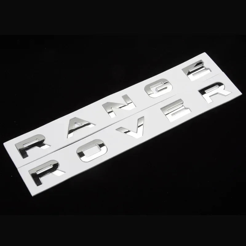 3d ABS Logo Letters Car Hood Badge Bonnet Sticker For Range Rover Emblem L320 L322 L405 L494 Vouge Discovery Evoque Accessories