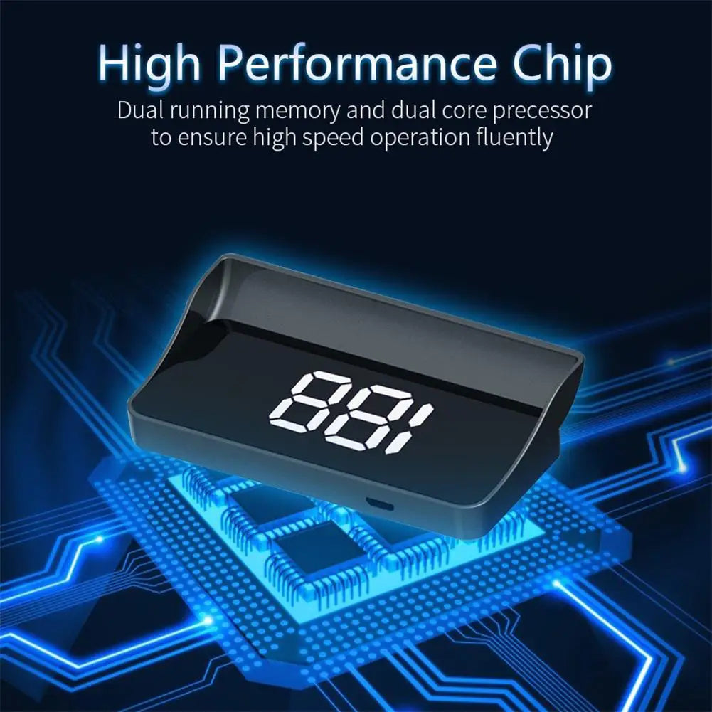 M2 Head Up Display Car Universal Speedometer KMH/MPH HUD USB Cable Plug & Play GPS & Beidou Dual Satellite System