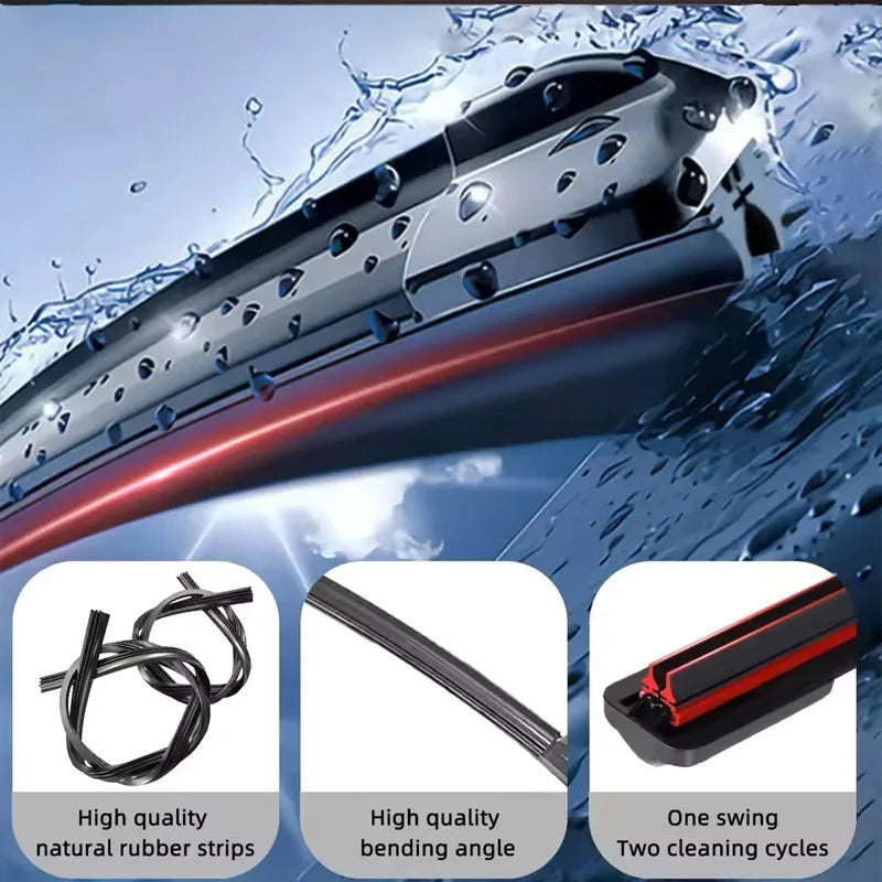 For Toyota Land Cruiser 100 200 J150 Prado J90 Front Windscreen Wipers Double Rubber Car Wiper Blades Car Accessories