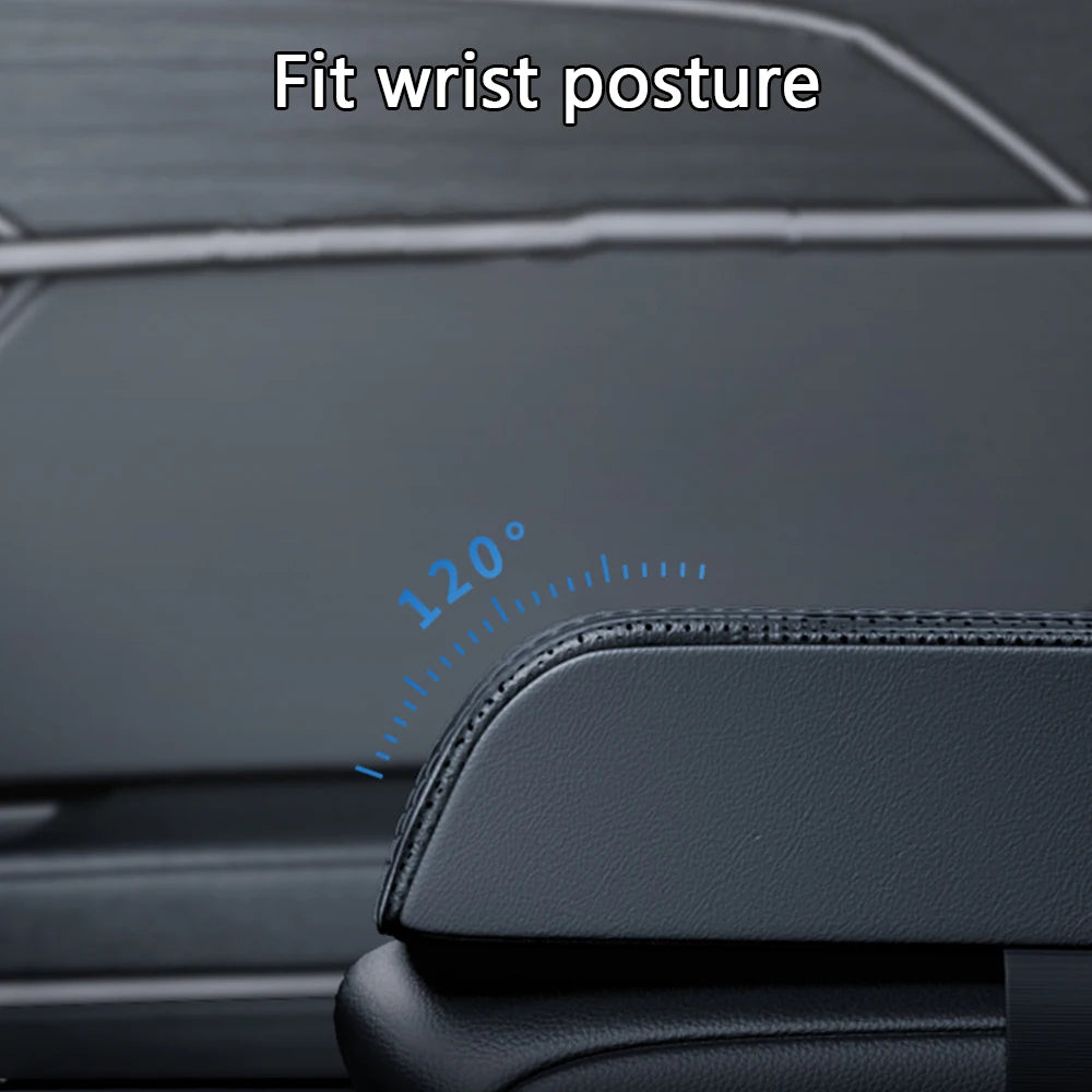 Adjustable Leather Armrest Cushion Arm Rest Box Armrest Box Height Pad Car Armrest Pad Auto Seat Gap Organizer Elbow Supportor