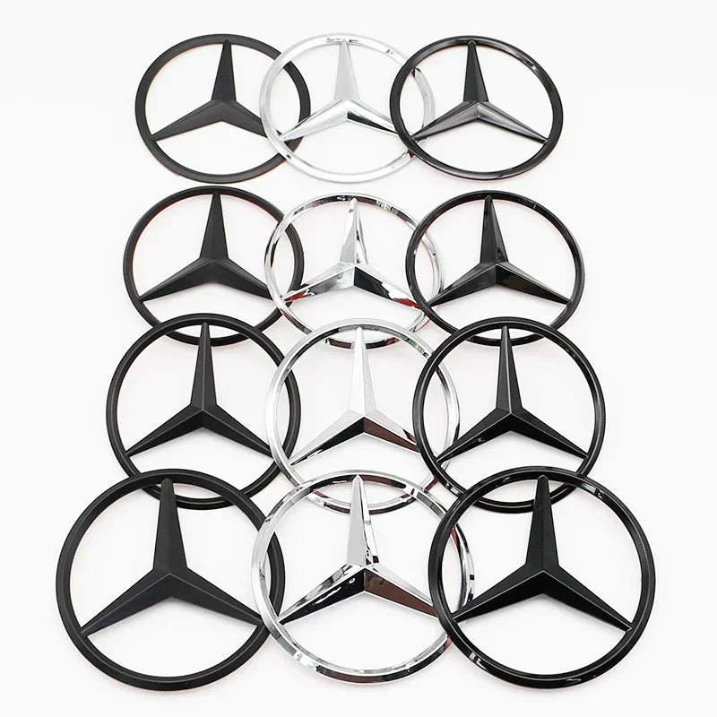 3d ABS Mercedes Benz Rear Star Logo Car Trunk Emblem For W203 W204 W205 W212 W213 X253 X156 W166 W167 W176 W177 W223 W223 W117