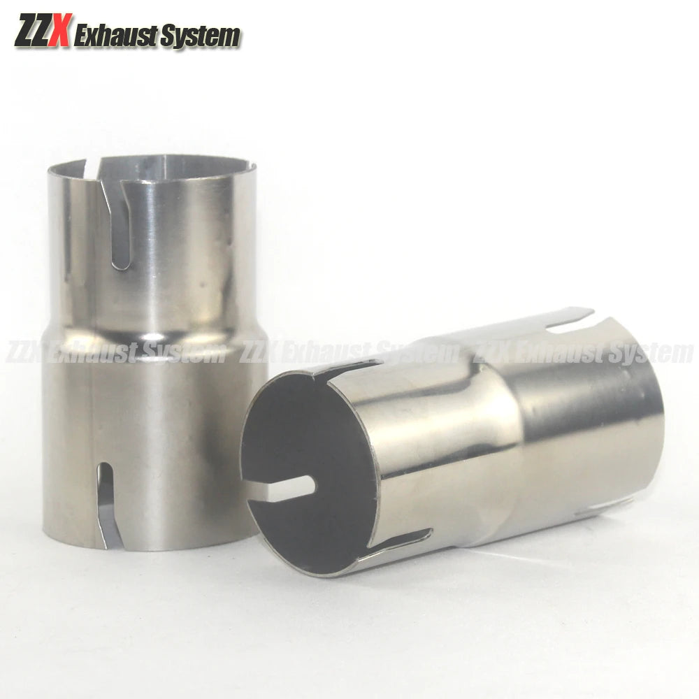 Car  Exhaust pipe muffler stainless steel standard reducer tail throat joint straight pipe OD 54/57/60/63/66/73/79mm