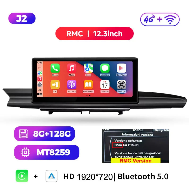 Android 14 bluetooth Car Radio Multimedia Player Carplay Screen Stereo ntelligent car systems GPS Navigation For Audi A6 A7 C7