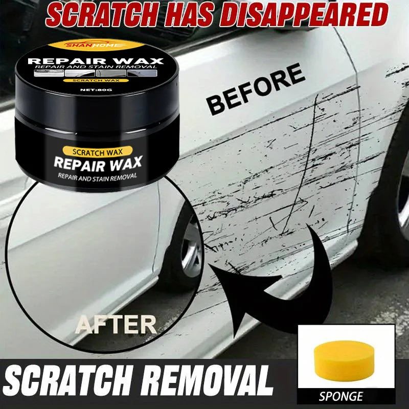 Scratch wax a universal special car paint repair product is a magic tool for removing car scratches  achieving in-depth vehicle