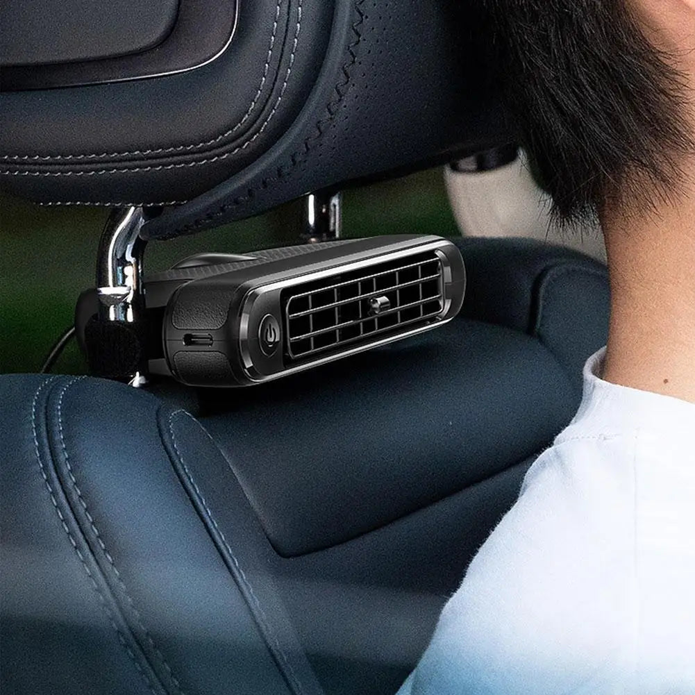 Car Seat Fan - High Speed USB Cooling Fan with Strong Wind, Backrest Ventilation for Vehicles, 12V/24V Auto Cooling System