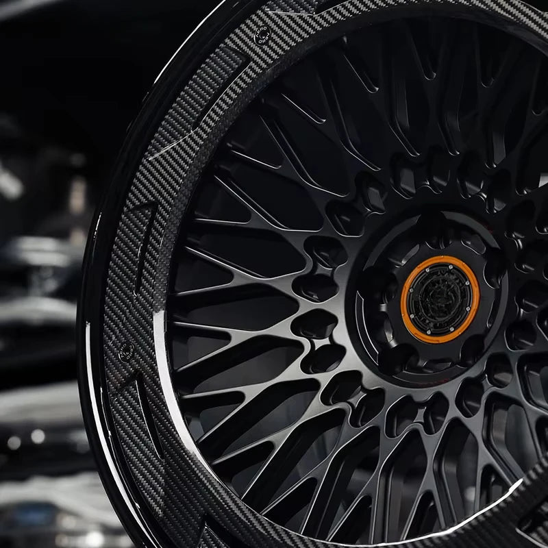 Forged Aluminum Alloy Car Carbon Fiber Rims 5x114.3 5x120 5x130 18 19 20 22 24 26 Inch Wheel Rim for Mercedes Rolls Royce