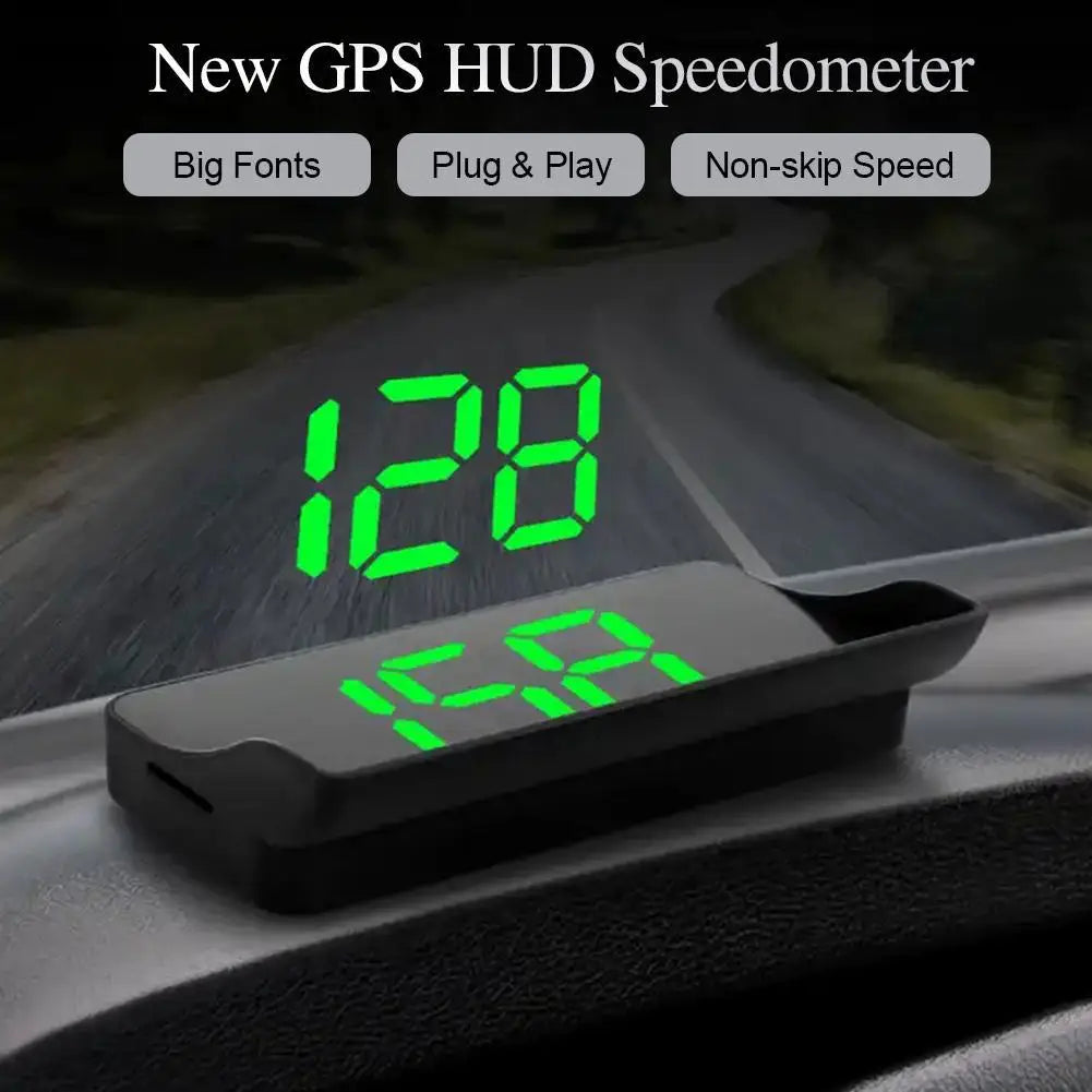 M2 Head Up Display Car Universal Speedometer KMH/MPH HUD USB Cable Plug & Play GPS & Beidou Dual Satellite System