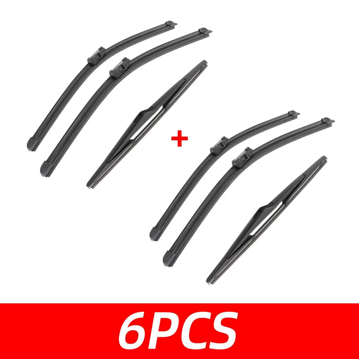 1/2/3/4/6PCS Car Wiper For Ford Fiesta MK6 2008-2016 Front Rear Wiper Blades Brushes Auto Accessories 2011 2012 2013 2014 2015