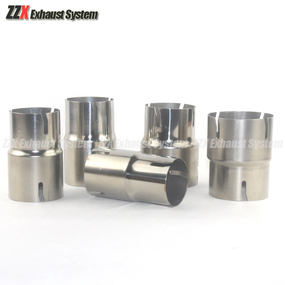 Car  Exhaust pipe muffler stainless steel standard reducer tail throat joint straight pipe OD 54/57/60/63/66/73/79mm