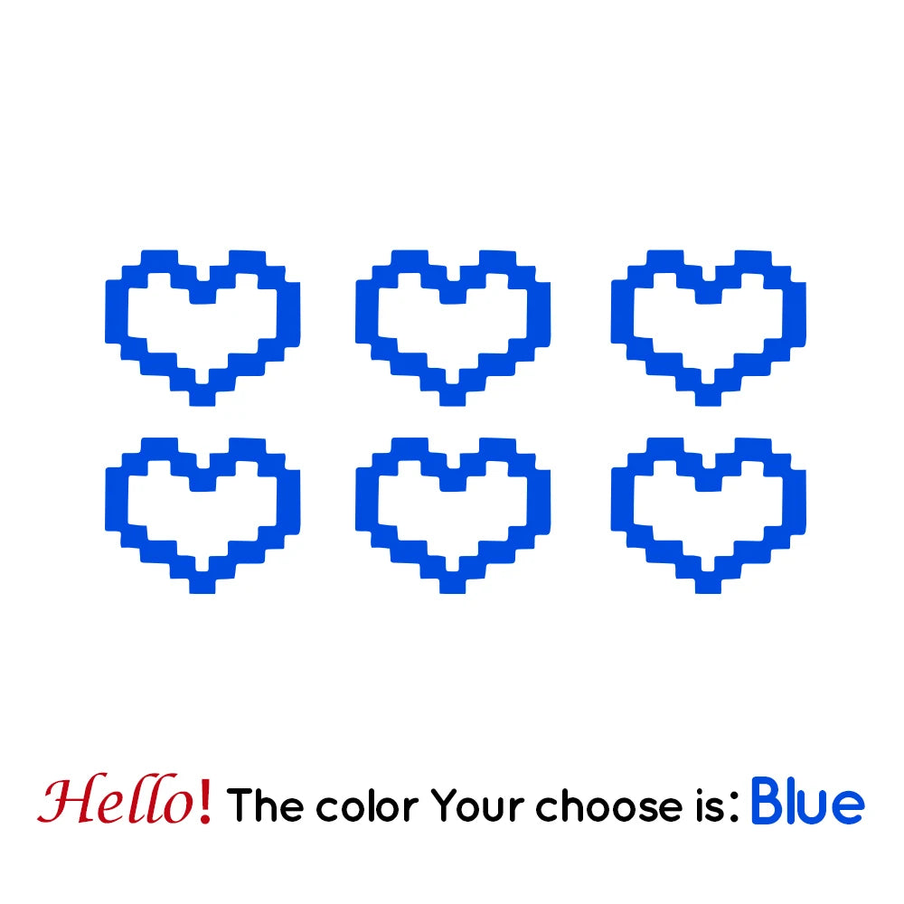 Mosaic Heart Love Car Stickers For Car Window Decor Waterproof Heart Sticker For Car / Laptop / Window / Motorcycle Vinyl Decal