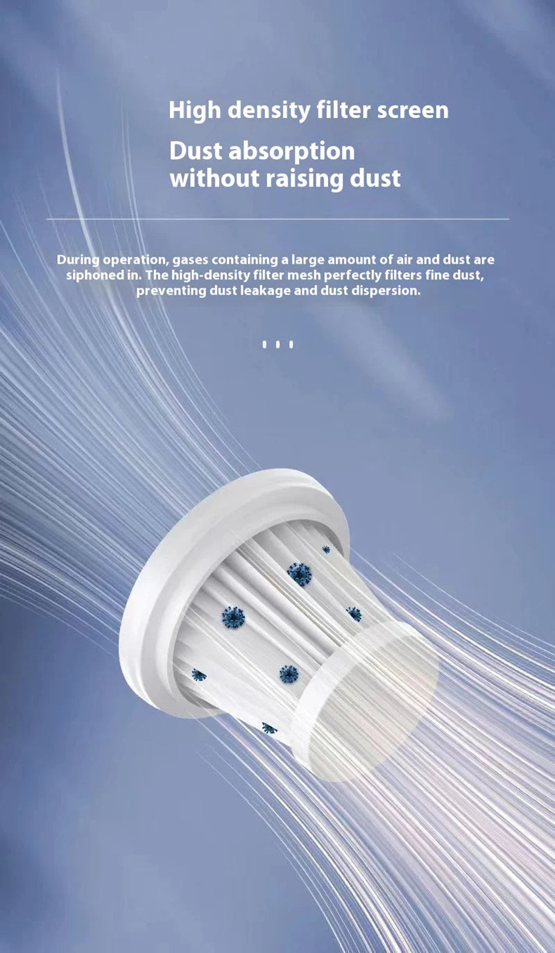 Car Vacuum Cleaner Handheld Auto Vacuum USB Charging Car Cleaner Small Car with Fully Automatic High Power Powerful Cleaning