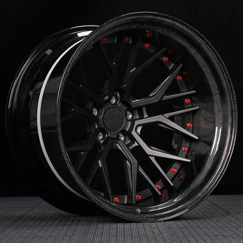 Custom OEM Deep Dish Car Carbon Fiber Wheel for BMW for Adui Urus C8 Wheel Rim 18 19 21 20 22 Inch Forged Alloy 5x127 5x120