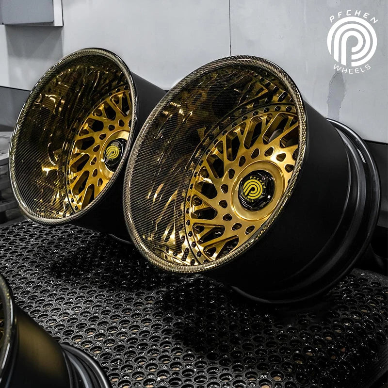 Ultra Light 2-Piece Forged Carbon Fiber Wheels High Quality Concave Shape 19 20 Inch Rims New Condition