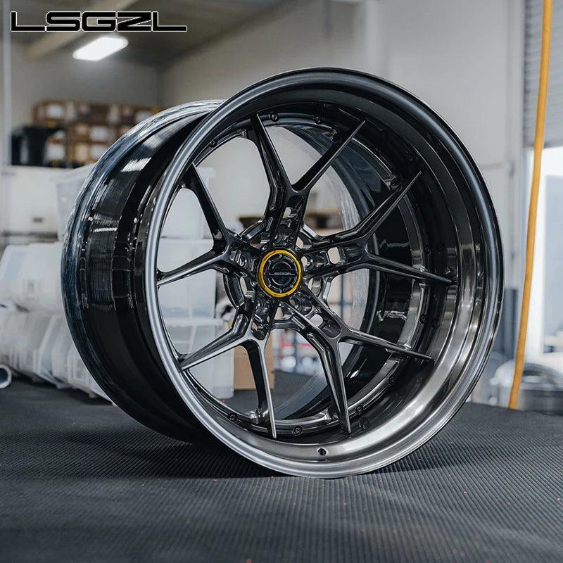 For Audi BMW Deep Lip Concave Chrome Aluminum Wheels 19 20 21 22 24 26 Wheel Spokes 5x114.3 5x112 5x130 Car Wheels