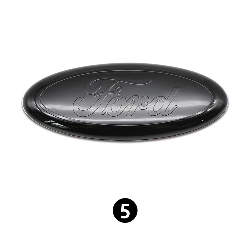 Car Front Grille Emblem Rear trunk Logo Badge Sticker Accessories for Ford Focus mk2 mk3 Fiesta mk7 Ranger Mondeo mk4 S-MAX Kuga