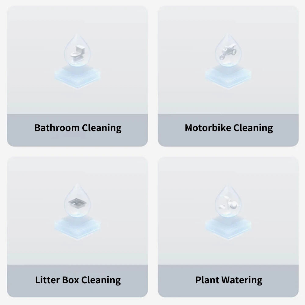 Xiaomi Mijia Electric Car Washer Gun 2.4MPA High Pressure Cleaner Foam Nozzle Auto Cleaning Care Cordless Car Washing Water Gun