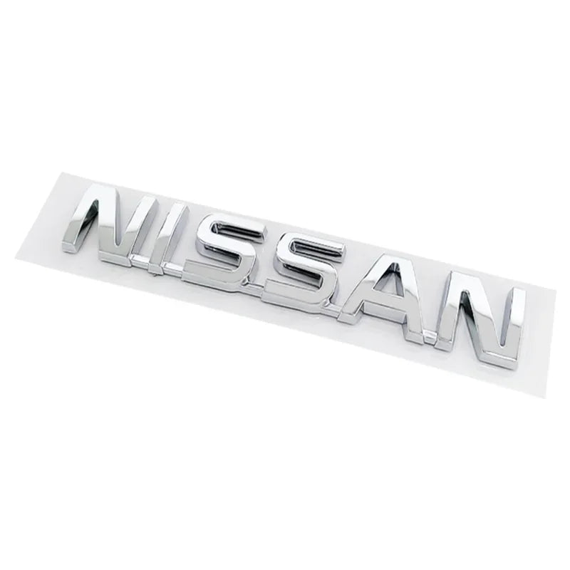 ABS Car Rear Trunk Bumper Tail Emblem Letter Sticker for Nissan Qashqai J11 J10 Leaf Juke Patrol Micra X Trail Tiida Nismo Note