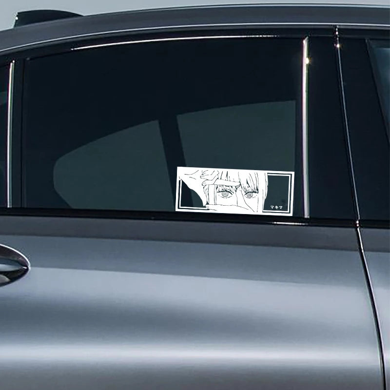 Car interior stickers, Japanese anime girl stickers, weather proof holographic stickers, automatic decoration