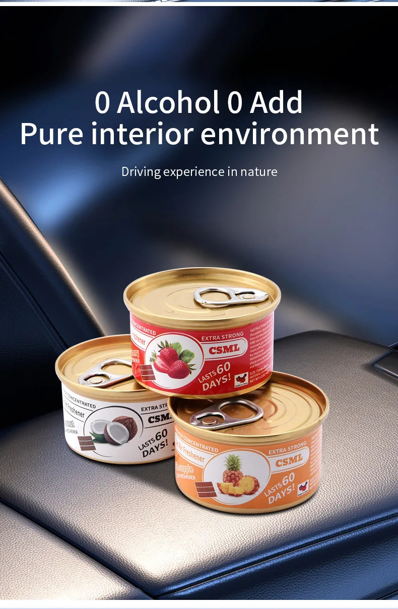 Best-selling Wooden Block Canned Car Aromatherapy, Car Fragrance Paste, Deodorizing Air Freshener, High-end Solid Perfume