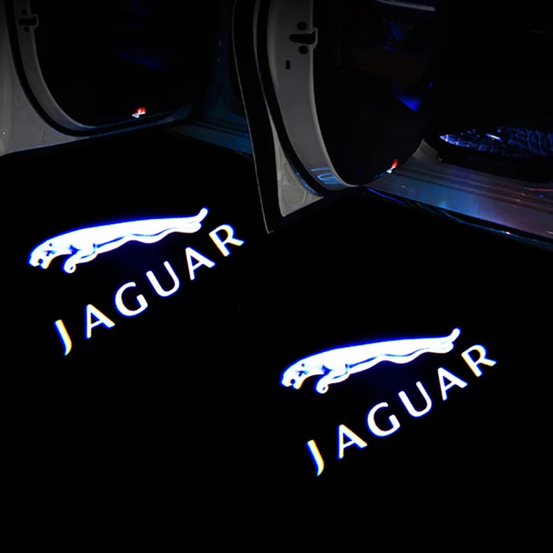 2PCS Led Car Door Light Luces Projector Emblem Lamp For Jaguar XE F-TYPE X358 X351 XK X150 XKR X152 XJ X350