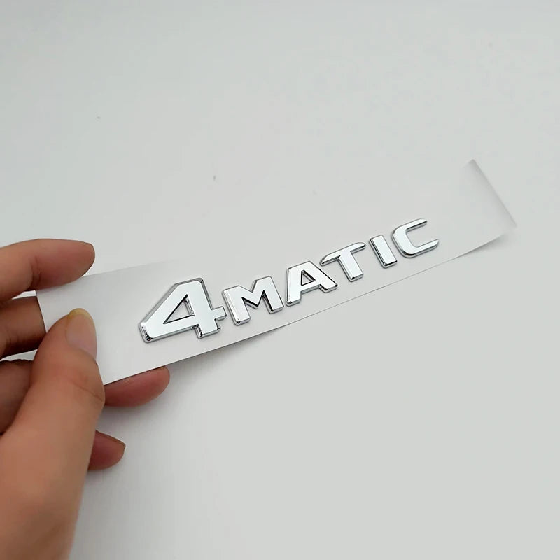 3d ABS Chrome Black 4 Matic Logo 4Matic Emblem Letters Nameplate Car Trunk Badge 4matic Sticker Accessories