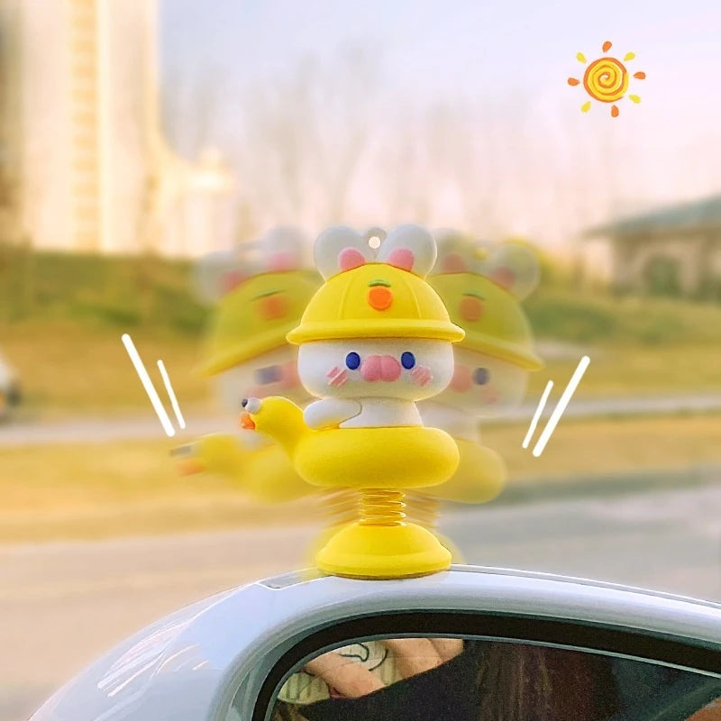 Shake Happy Creative Car Ornament Electric Car Shaking Ornament Personalized Car Relaxation Fun Ornament Desktop Decoration