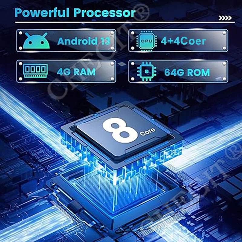 7/9/10inch 2 Din Car Audio Android 13 4/8Core Android auto Carplay 64G Automotive Multimedia Player BT Car intelligent Systems