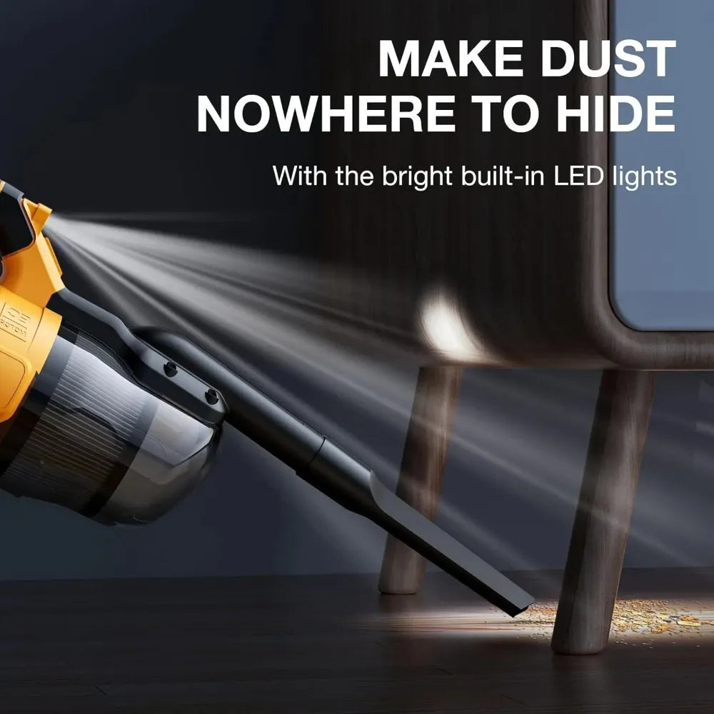 New Portable Vacuum Cleaner with 2 Pieces Wireless Electric Filter for Home Car Pet Hair Cleaner for Dewalt Battery 20v Durable