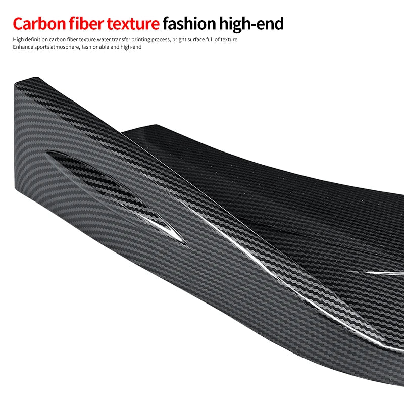 For Hyundai Elantra 2021 2022 2023 Car Front Bumper Splitter Lip Body Kit Spoiler Diffuser Deflector Decorative Strip Shovel ABS