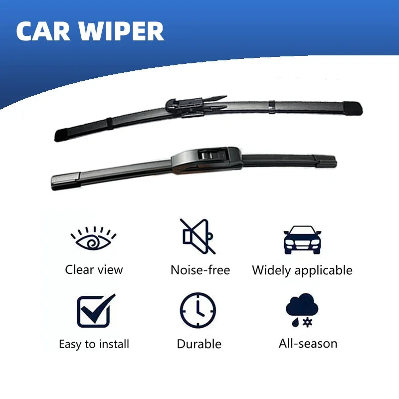 LHD Front Rear Windshield Wiper Blades For Ford Explorer U152 U251 U502 U625 2002 - 2023 3pc Windscreen Window Brush Accessories