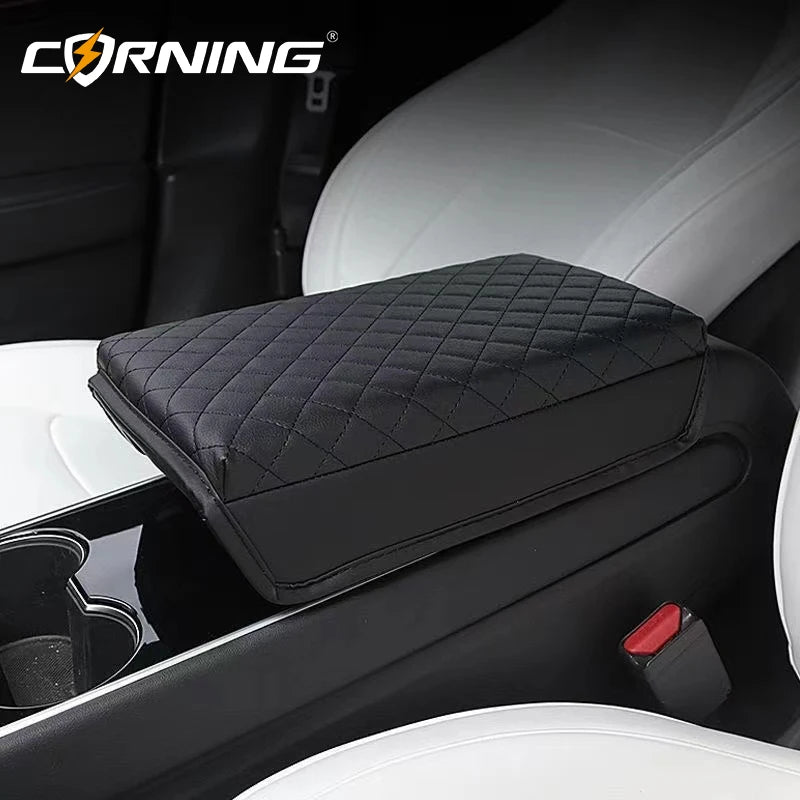 For Tesla Model 3 Model Y Car Armrest Cushion Rest Arms Pad 2023 2024 2025 Console Box Supports Arm Auto Accessories Protector