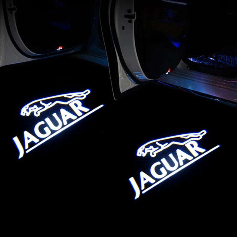 2PCS Led Car Door Light Luces Projector Emblem Lamp For Jaguar XE F-TYPE X358 X351 XK X150 XKR X152 XJ X350