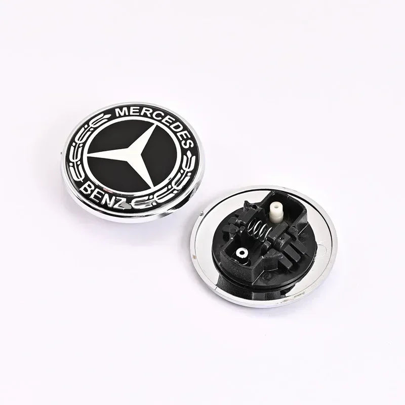 Car Metal 57mm Flat Hood Emblem Front Badge Logo For Mercedes Benz AMG W212 W213 W205 W177 W247 W176 CLS CLA CLK CLG GLS X253