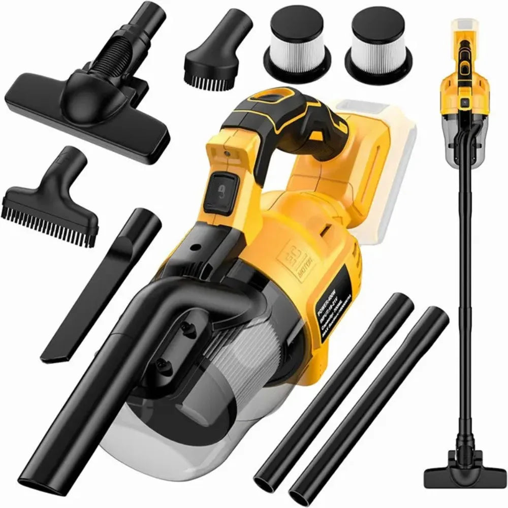 New Portable Vacuum Cleaner with 2 Pieces Wireless Electric Filter for Home Car Pet Hair Cleaner for Dewalt Battery 20v Durable