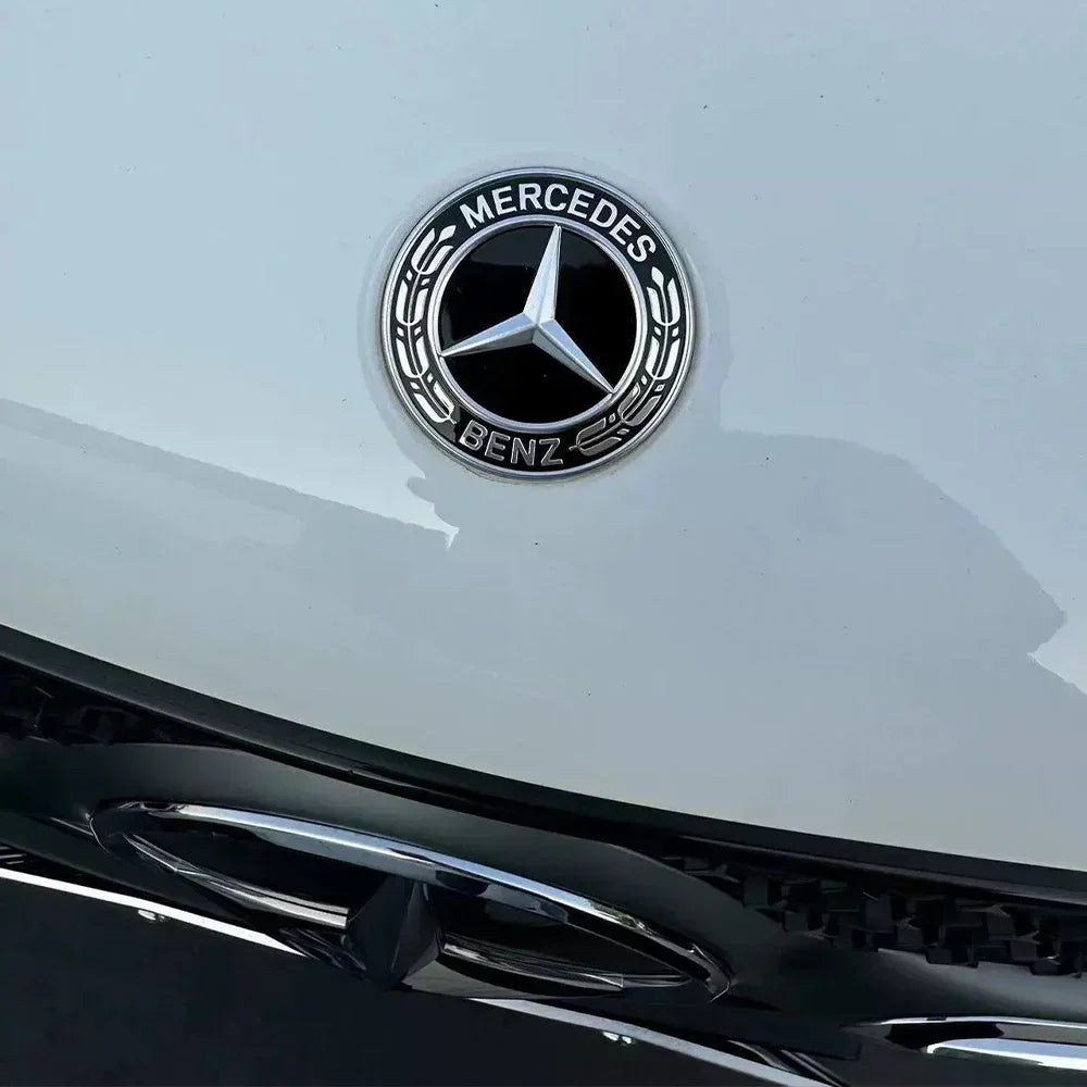 Car Metal 57mm Flat Hood Emblem Front Badge Logo For Mercedes Benz AMG W212 W213 W205 W177 W247 W176 CLS CLA CLK CLG GLS X253