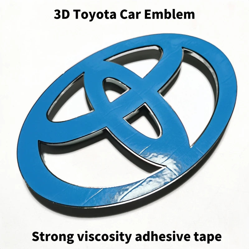 3D Toyota Car Emblem Badge For Front Grill Hood Rear Trunk Logo Corolla Camry RAV4 Hilux Yaris Accessory