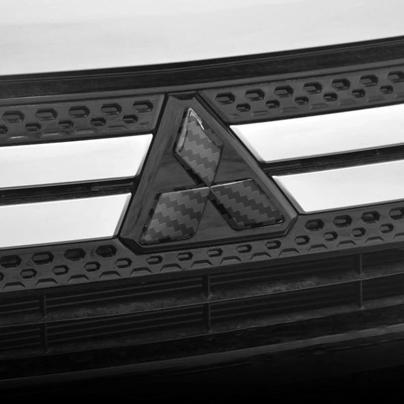 1Pcs Car Emblem Badge Hood Front Rear Trunk Logo Accessories For Mitsubishi Lancer Lancer ASX Outlander 3 Pajero exzos Pajero 4
