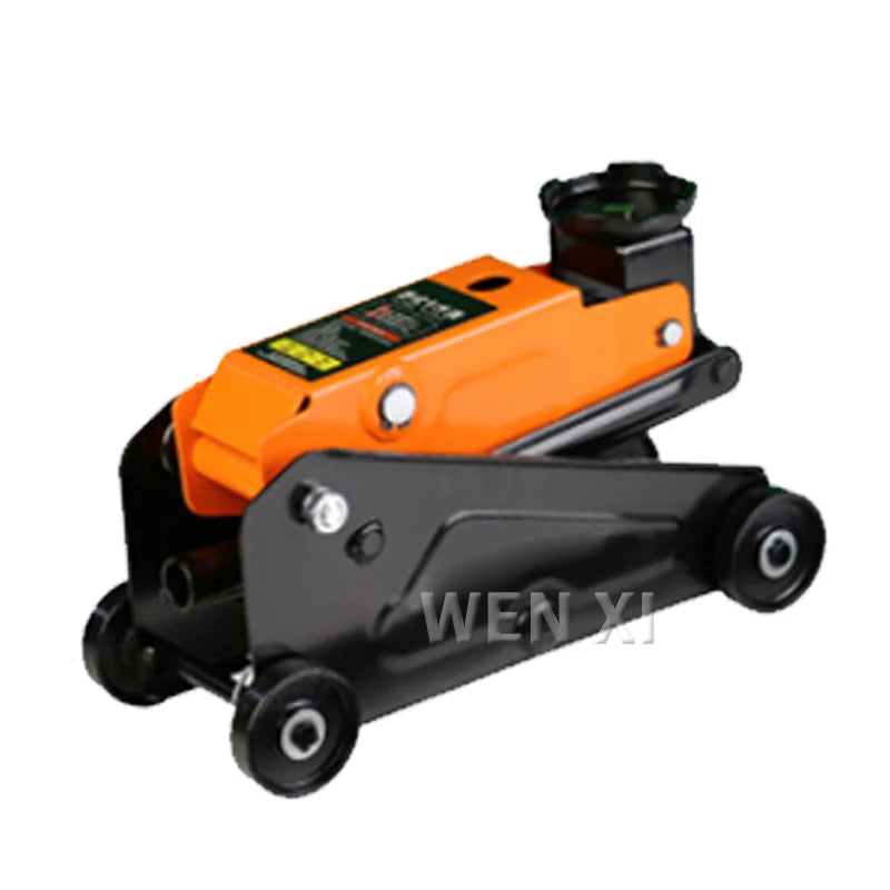 2Ton Hydraulic Trolley Steel Jack Flat Lifting Height 145-400mm 360° Wheels Car Lifter Axle Stand for Workshop Home Lifting Tool
