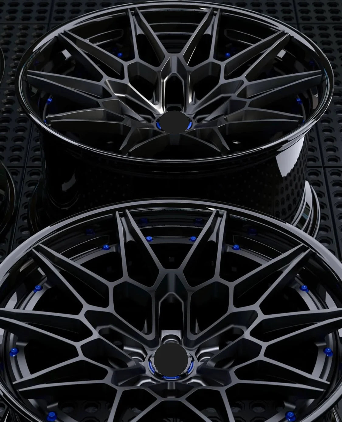 High Quality Deep Concave Monoblock 2 Piece Wheel Rims Fit for BMW M3 G80 M4 G82 Gloss Black Forged Wheels