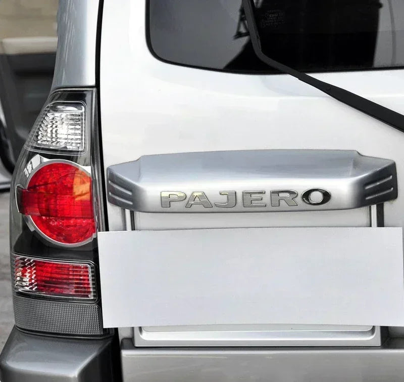 1PCS Metal logo Letter For Pajero Mitsubishi 3D Emblem Car Rear Trunk Decals Front Hood Lettering Badge Auto Accessories Styling