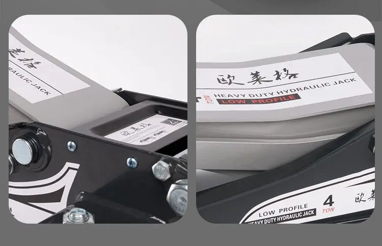 Small Cargo Car Car Jack Horizontal Hydraulic Hydraulic Double Pump 3 Tons Ultra-thin Low Pump Tire Replacement