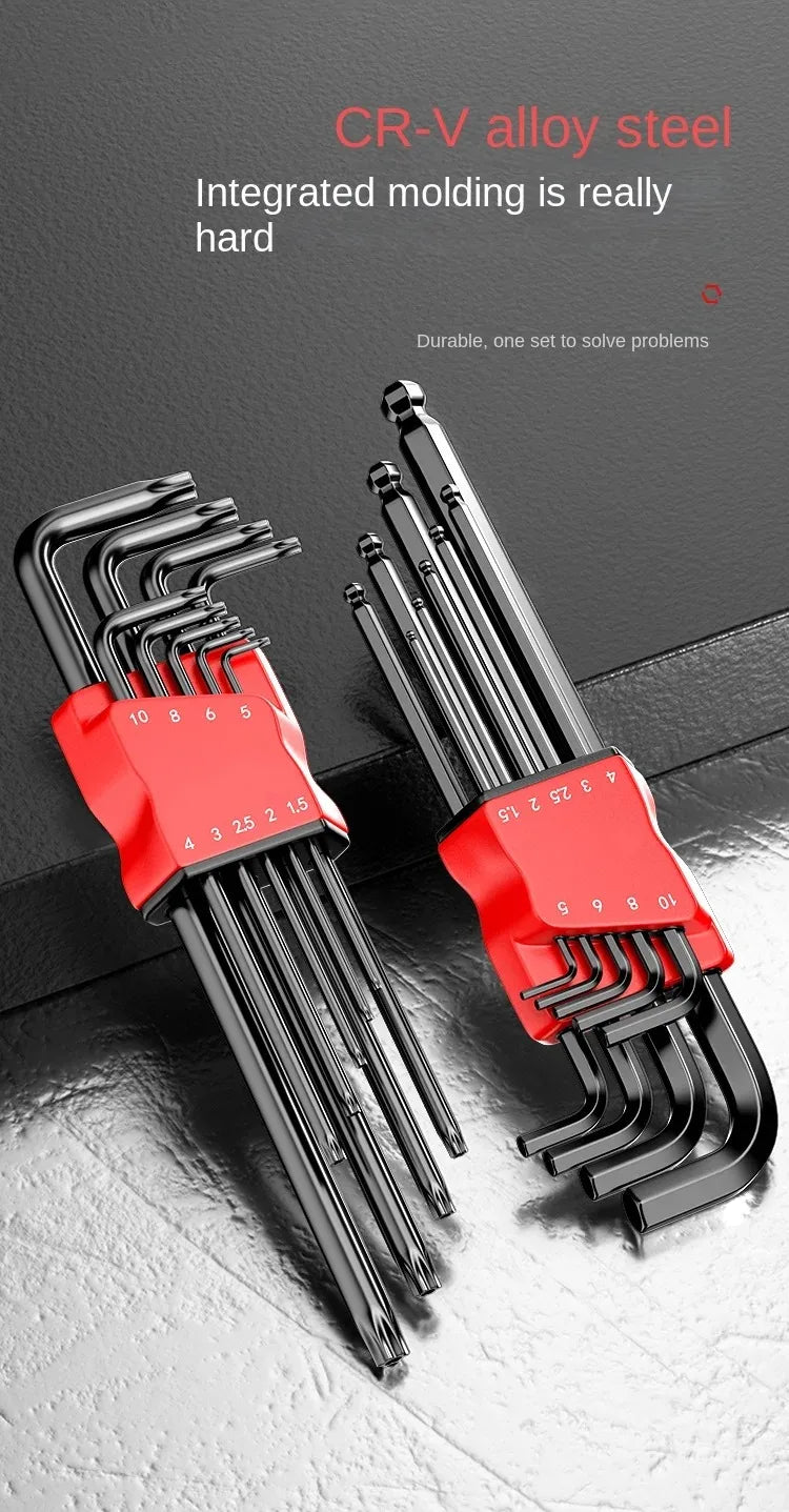 High-strength Hex Wrench Set, Kimihide Spanner, Hex-hex Screwdriver, Tool, Hex